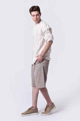 پیراهن آستین بلند راه راه مردانه