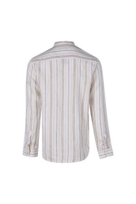 پیراهن آستین بلند راه راه مردانه