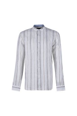 پیراهن آستین بلند راه راه مردانه