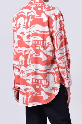 شومیز آستین بلند چاپی