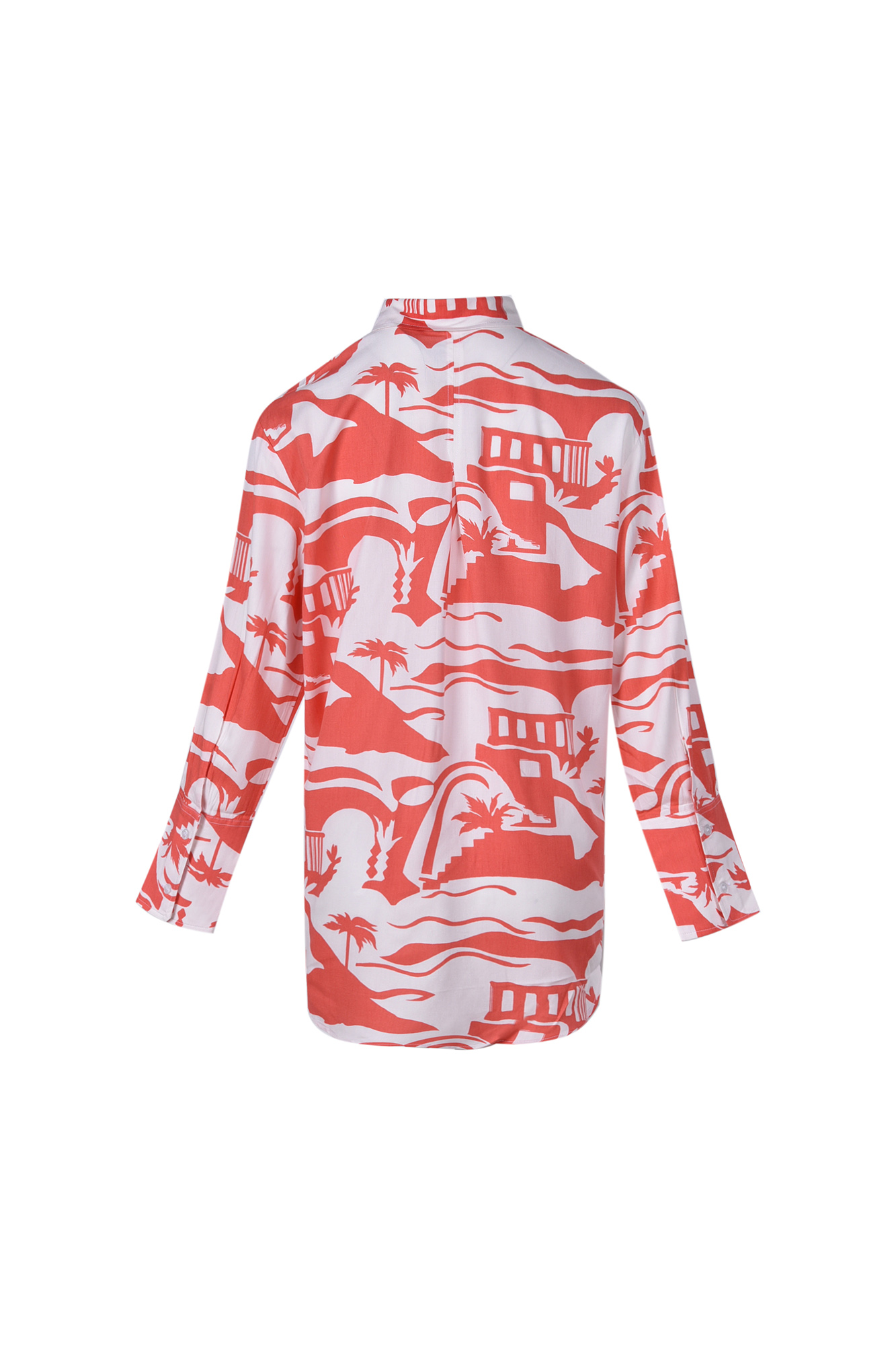 شومیز آستین بلند چاپی