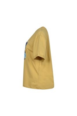 تیشرت آستین کوتاه چاپی زنانه