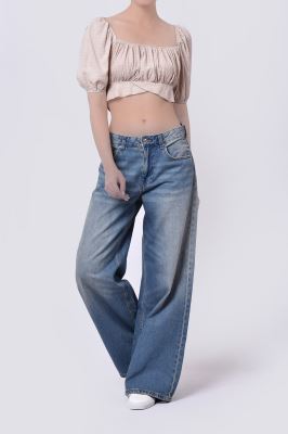 بلوز آستین کوتاه طرحدار زنانه