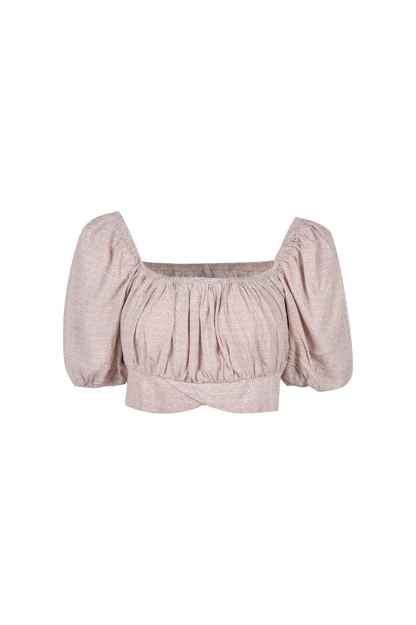 بلوز آستین کوتاه طرحدار زنانه