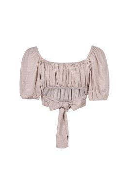 بلوز آستین کوتاه طرحدار زنانه