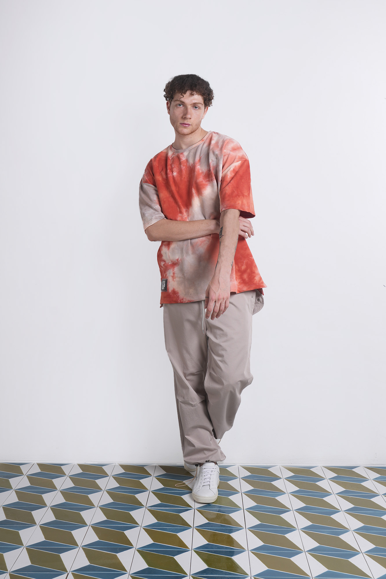 تیشرت آستین کوتاه تای دای مردانه