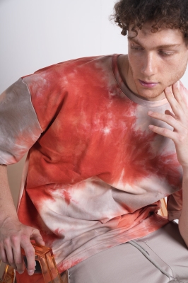 تیشرت آستین کوتاه تای دای مردانه