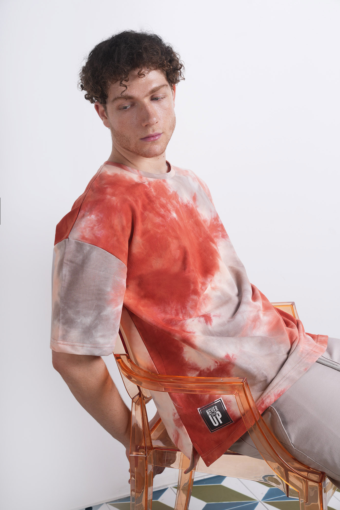 تیشرت آستین کوتاه تای دای مردانه