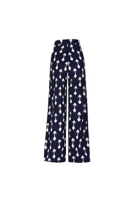 شلوار پارچه ای چاپی زنانه