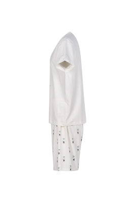 ست تیشرت و شلوارک چاپی مردانه