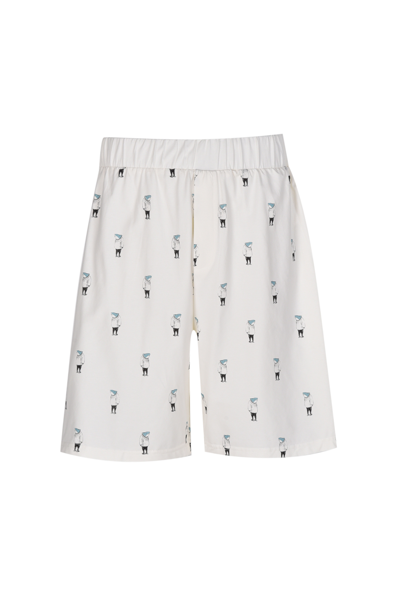 ست تیشرت و شلوارک چاپی مردانه