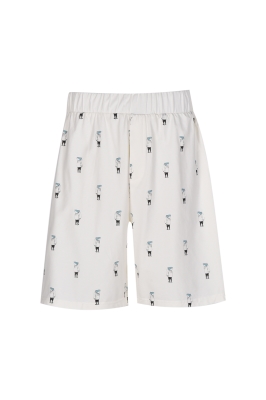 ست تیشرت و شلوارک چاپی مردانه