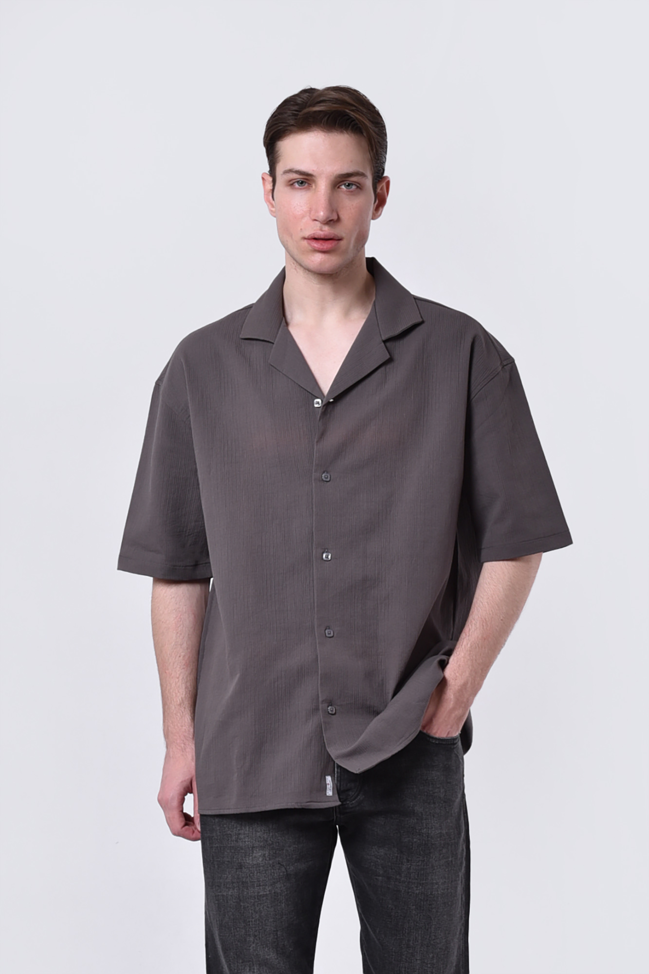 پیراهن آستین کوتاه ساده مردانه