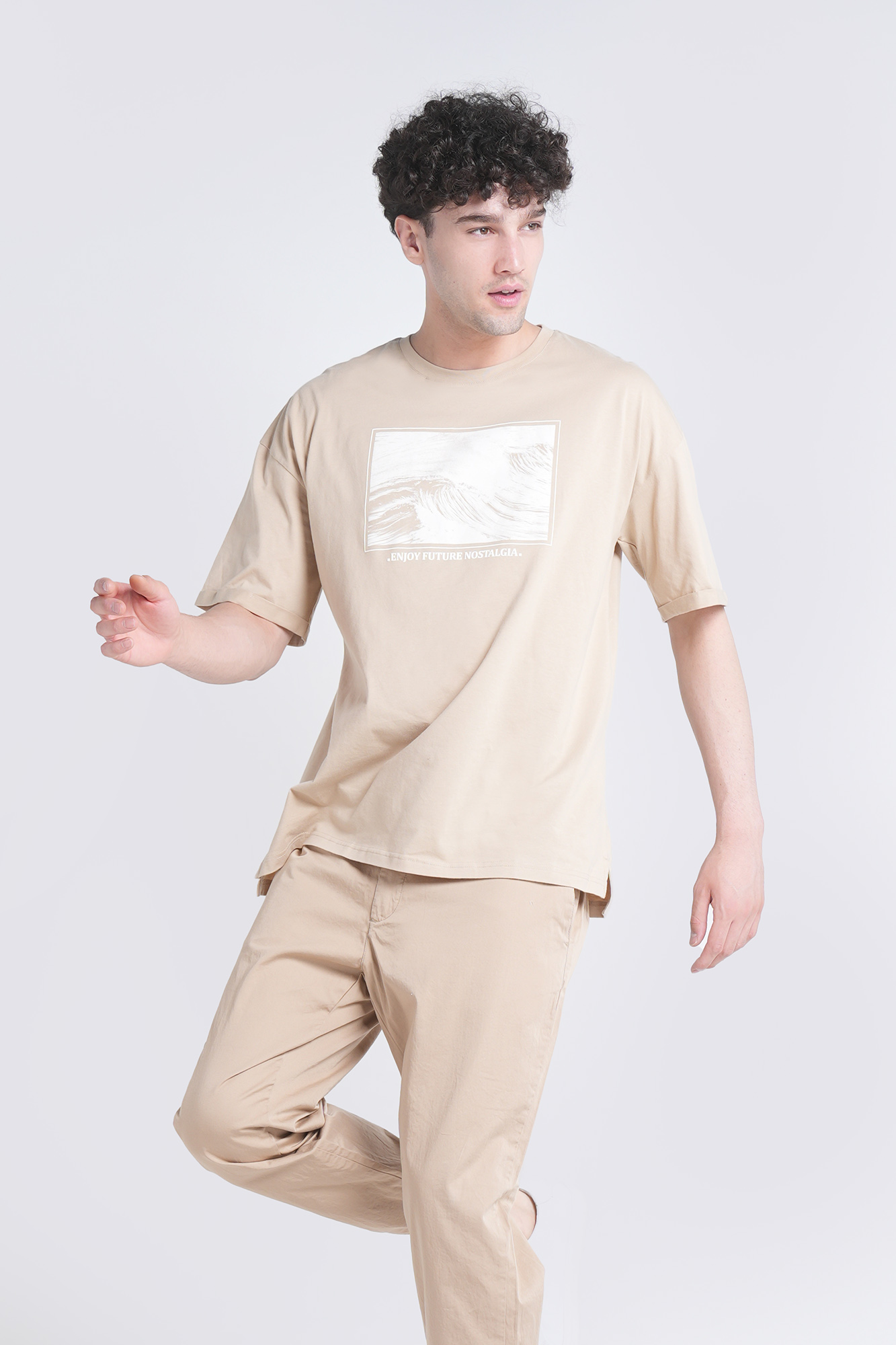 تیشرت آستین کوتاه چاپی مردانه