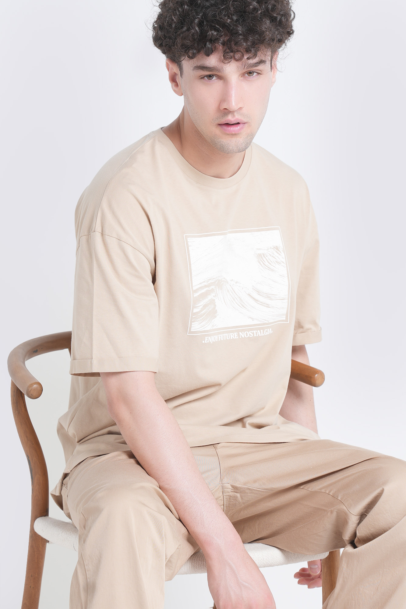 تیشرت آستین کوتاه چاپی مردانه