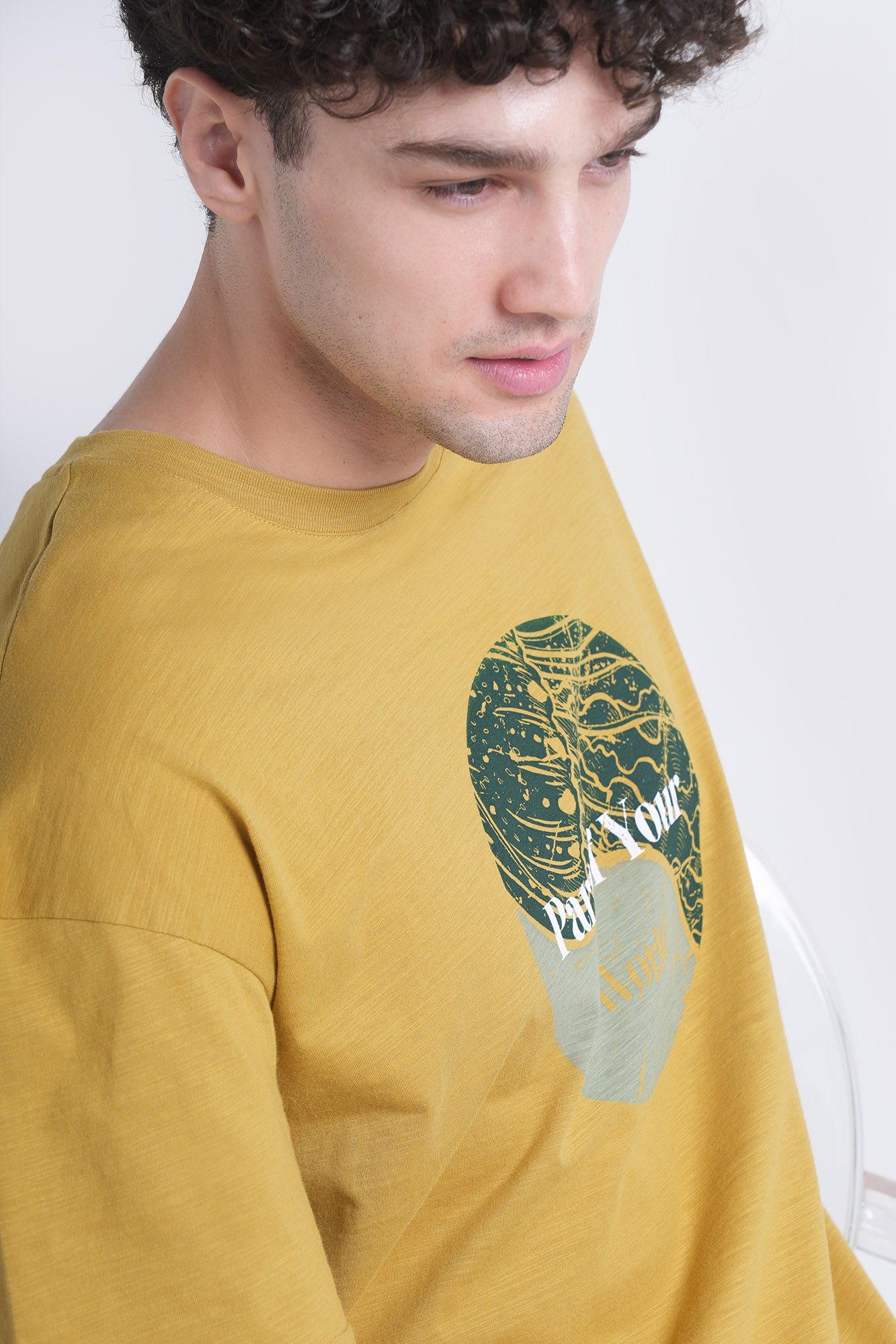 تیشرت آستین کوتاه چاپی مردانه