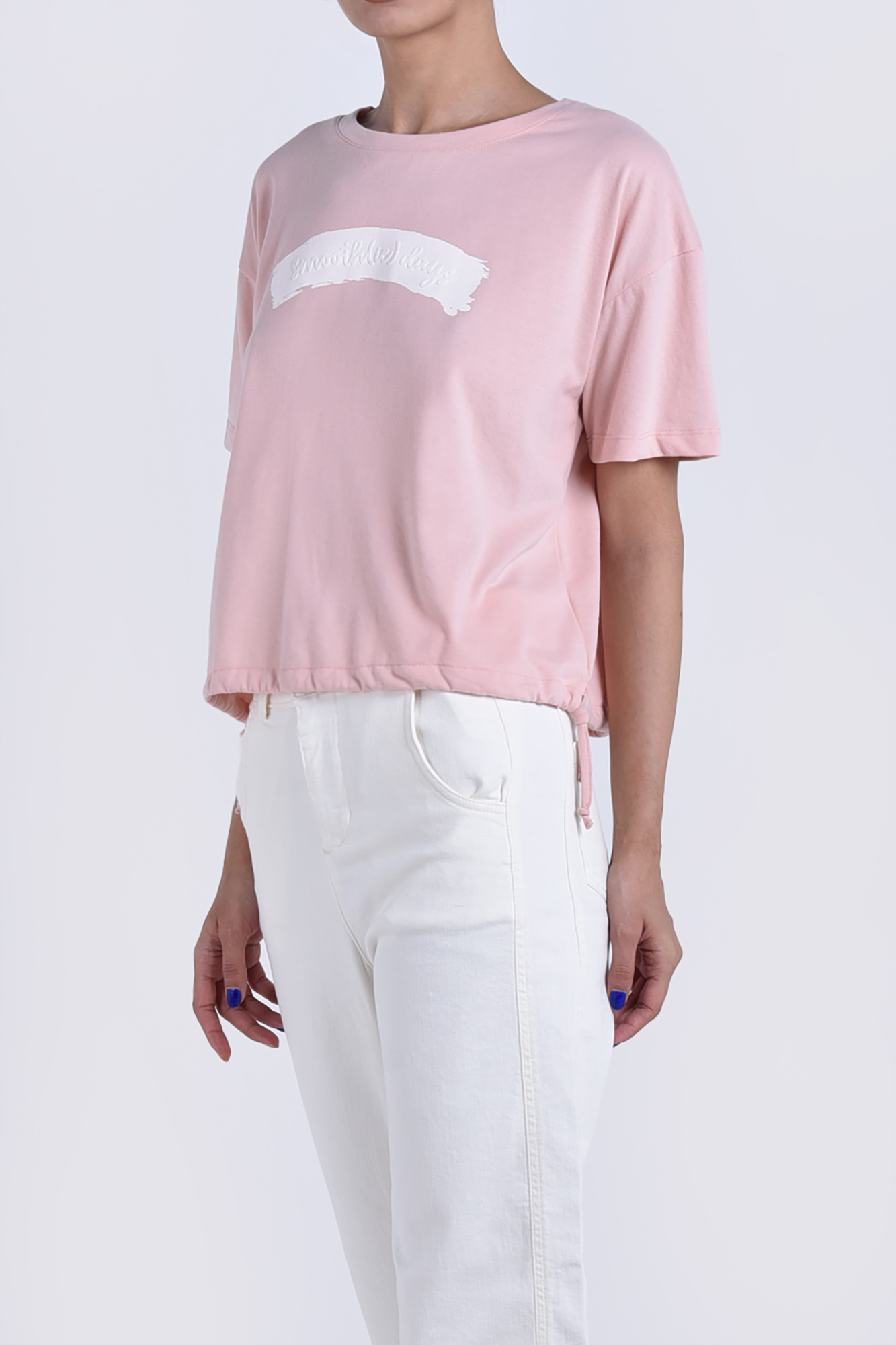 تیشرت آستین کوتاه چاپی زنانه