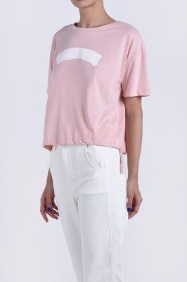 تیشرت آستین کوتاه چاپی زنانه