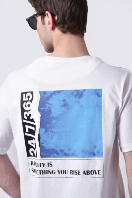 تیشرت آستین کوتاه چاپی مردانه