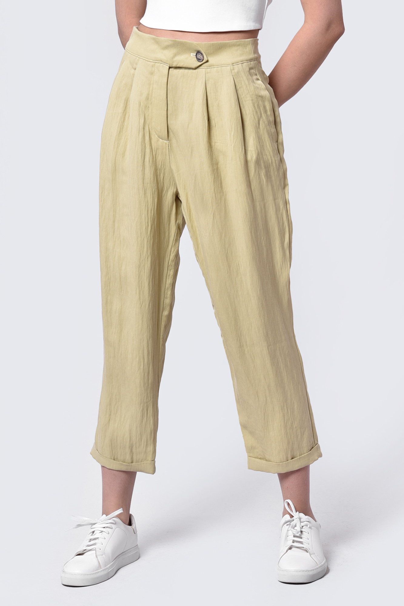 شلوار پارچه ای ساده زنانه