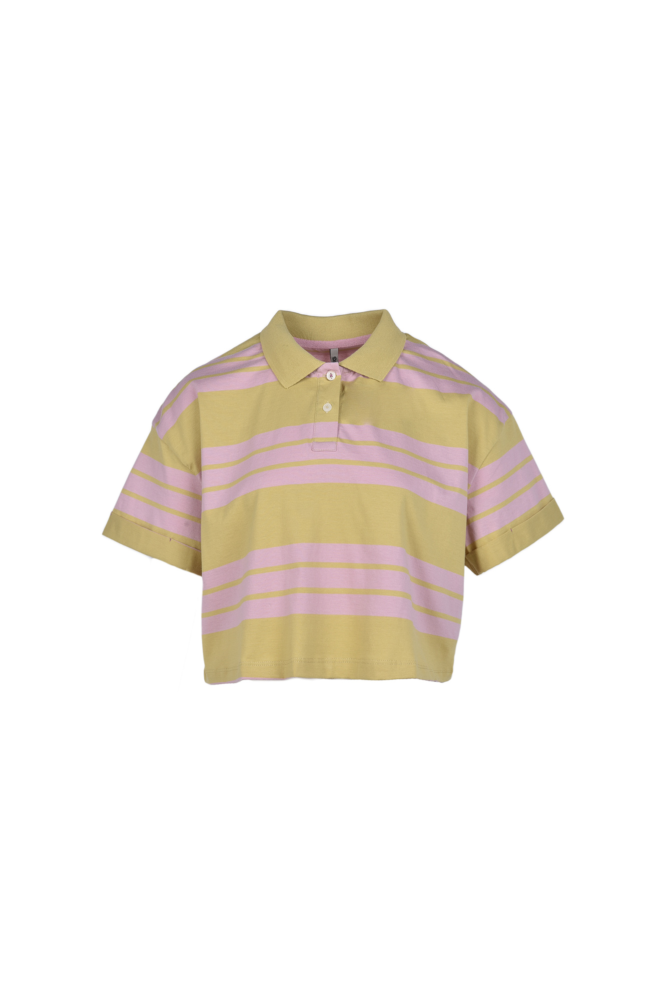 پولوشرت آستین کوتاه راه راه زنانه