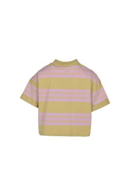 پولوشرت آستین کوتاه راه راه زنانه