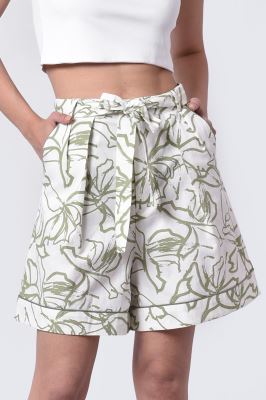 شلوارک پارچه ای طرحدار زنانه