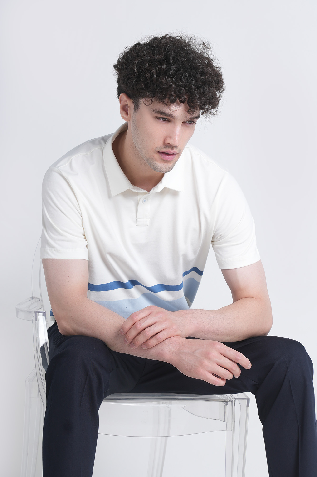 پولوشرت آستین کوتاه چاپی مردانه