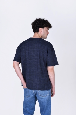 تیشرت آستین کوتاه ژاکارد مردانه