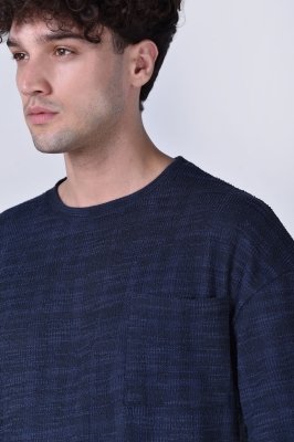 تیشرت آستین کوتاه ژاکارد مردانه