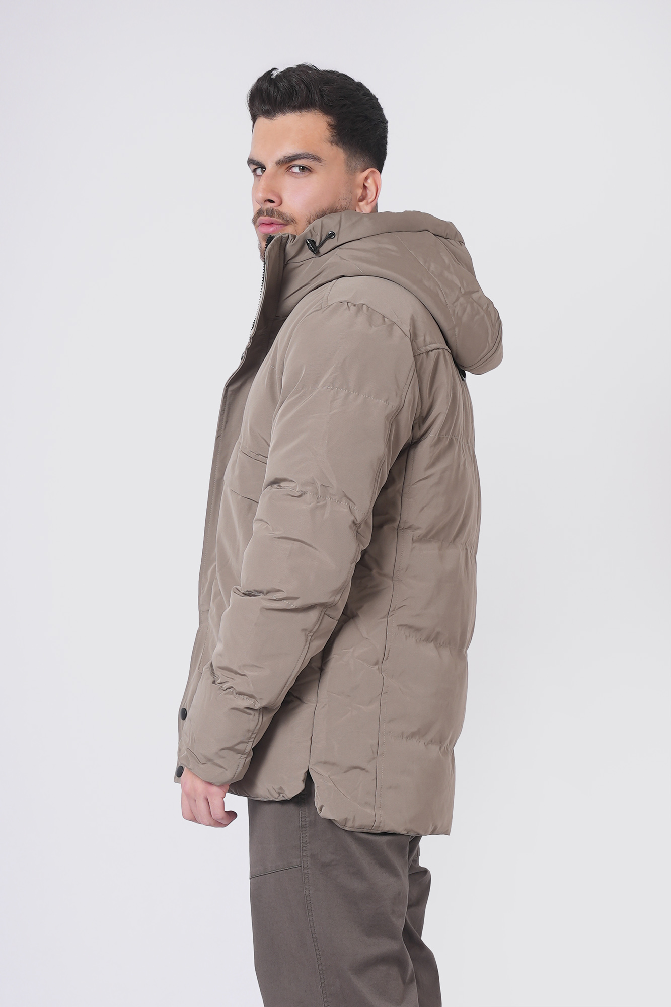 کاپشن کوتاه ساده مردانه