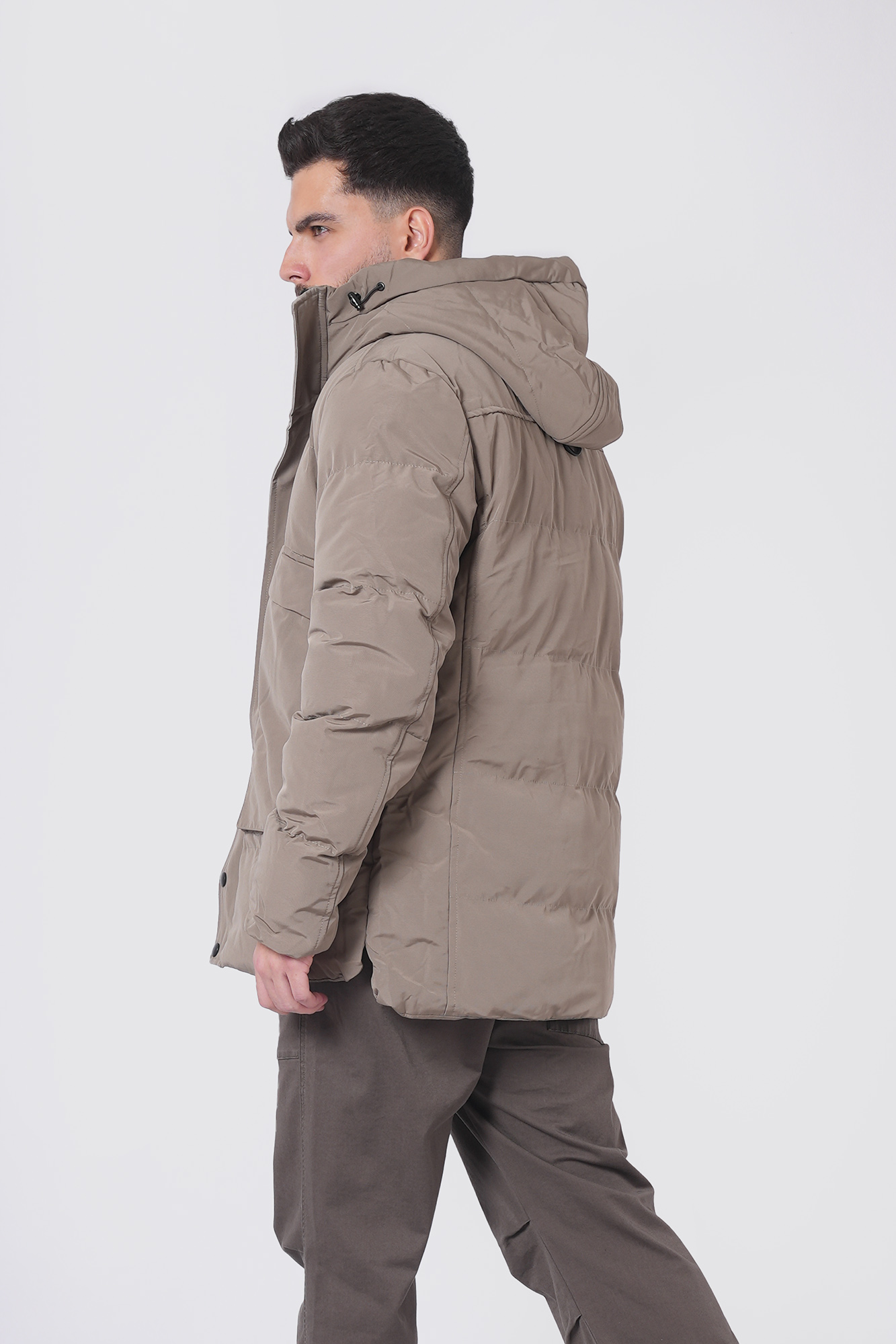 کاپشن کوتاه ساده مردانه