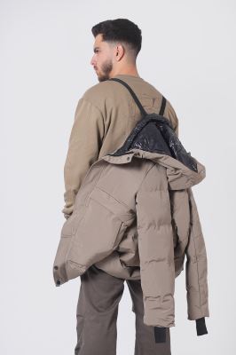 کاپشن کوتاه ساده مردانه