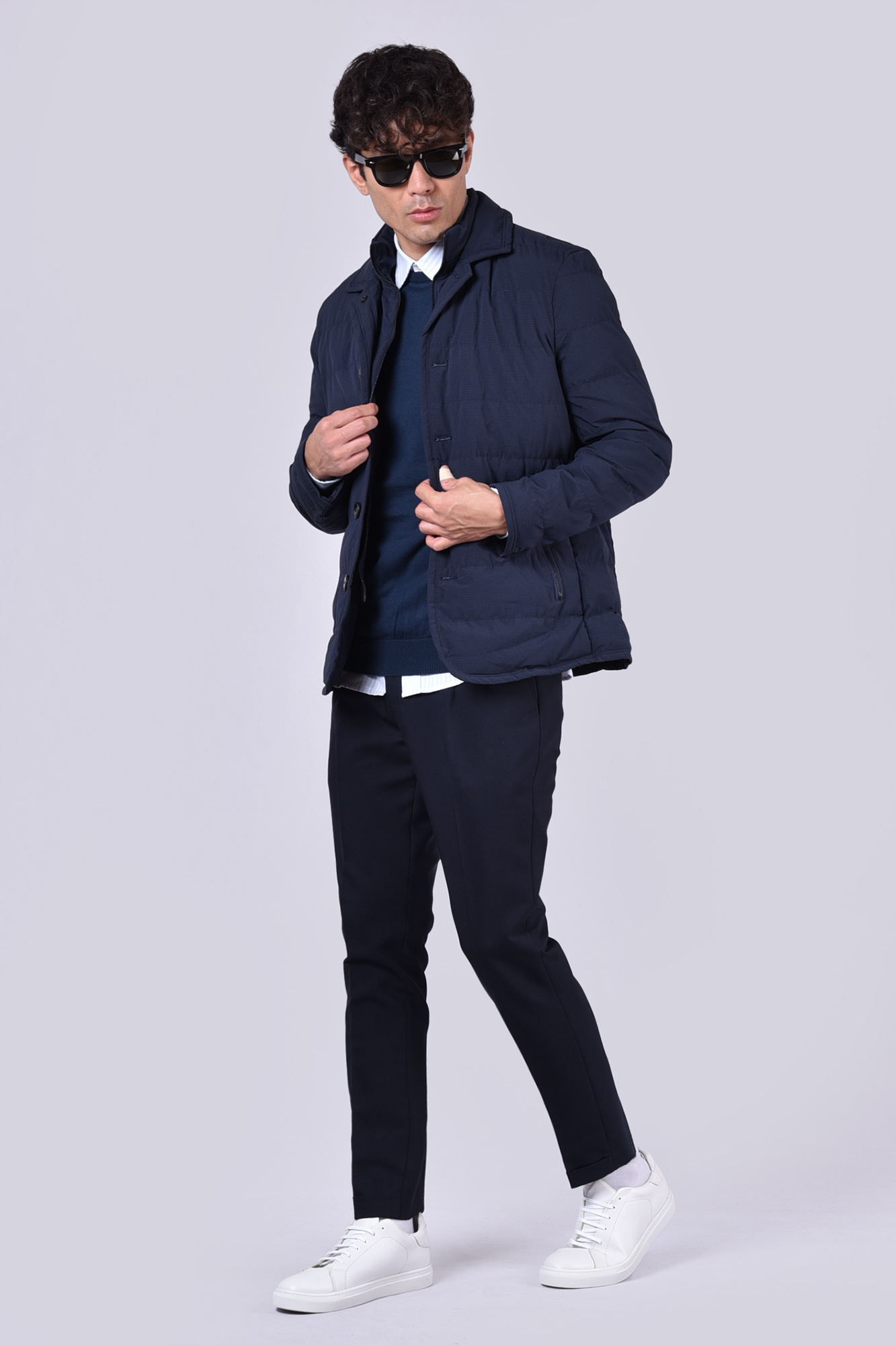 کاپشن کوتاه ساده مردانه