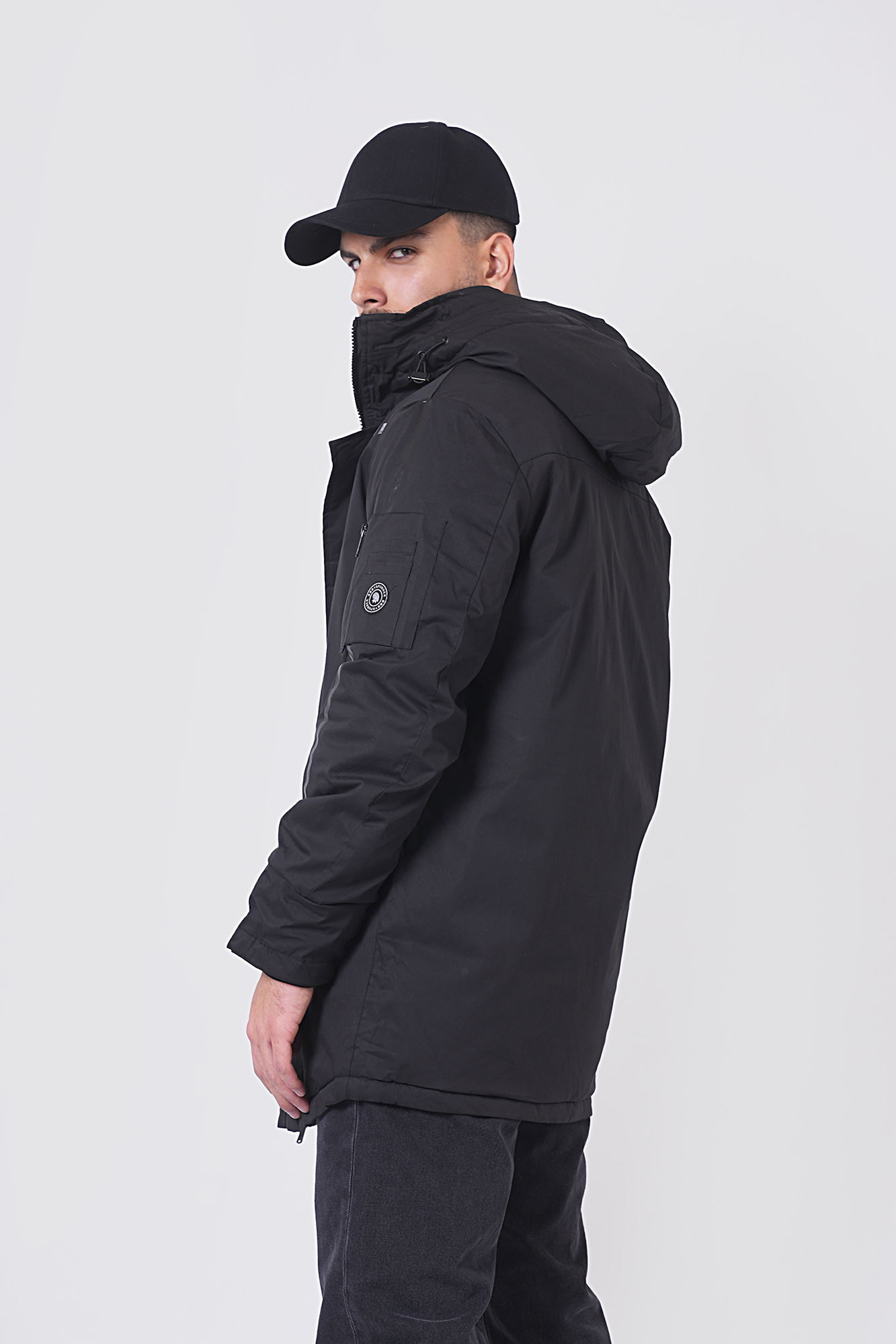 کاپشن بلند ساده مردانه