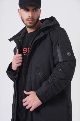 کاپشن بلند ساده مردانه