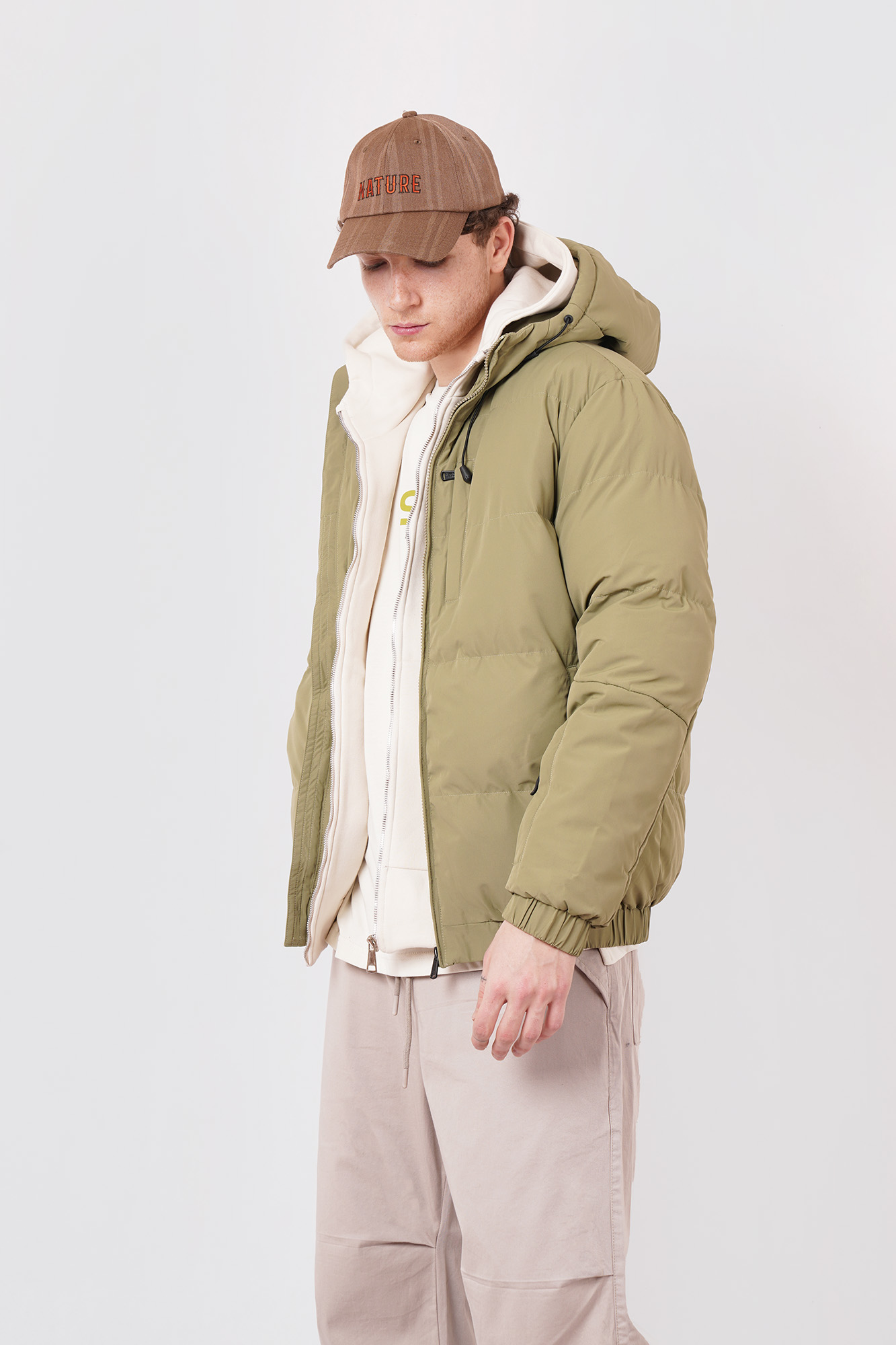 کاپشن کوتاه ساده مردانه