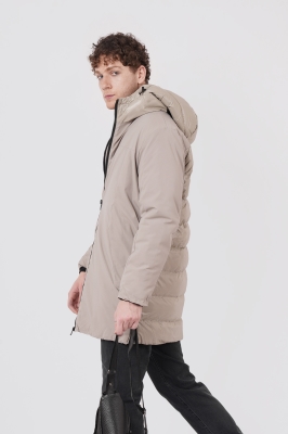 کاپشن بلند ساده مردانه