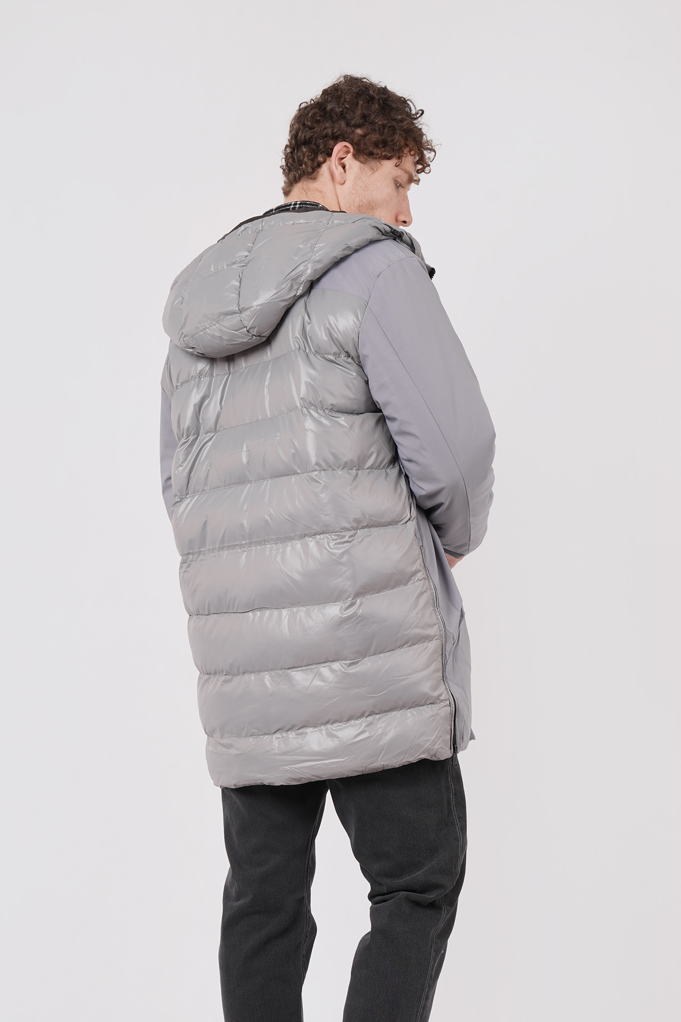 کاپشن بلند ساده مردانه