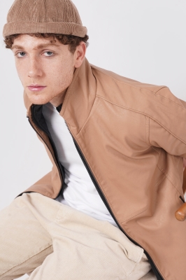 کاپشن کوتاه ساده مردانه