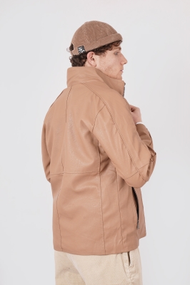 کاپشن کوتاه ساده مردانه