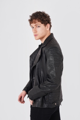 کاپشن کوتاه ساده مردانه