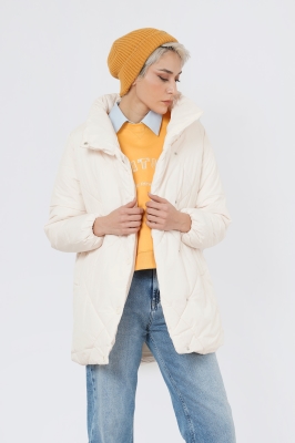 کاپشن بلند ساده زنانه