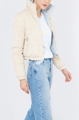 کاپشن کوتاه ساده زنانه