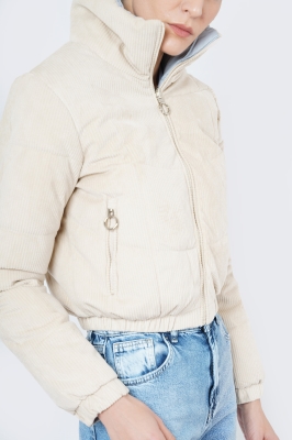 کاپشن کوتاه ساده زنانه