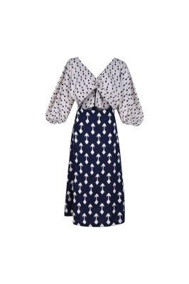 پیراهن بلند چاپی زنانه