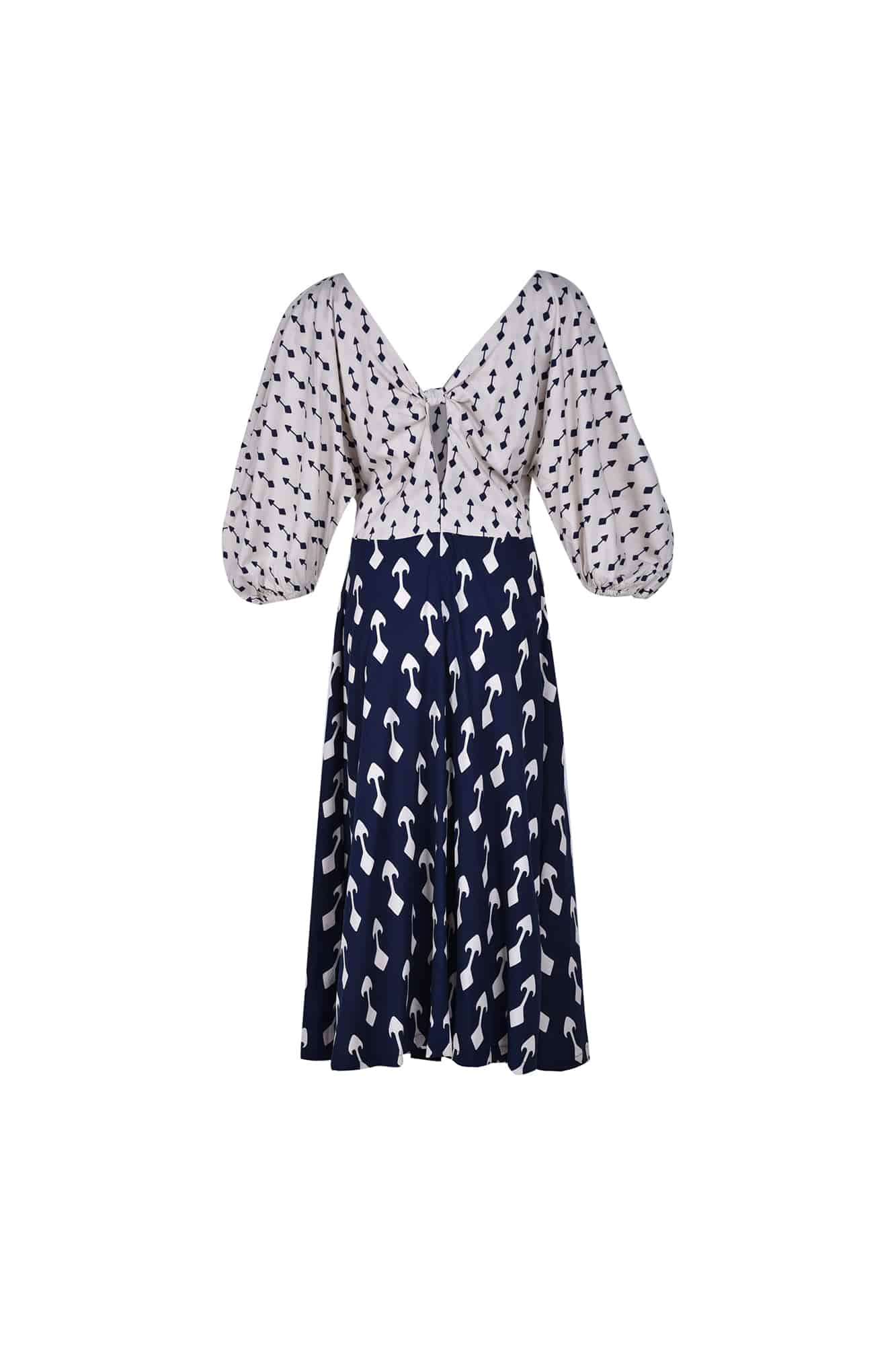 پیراهن بلند چاپی زنانه