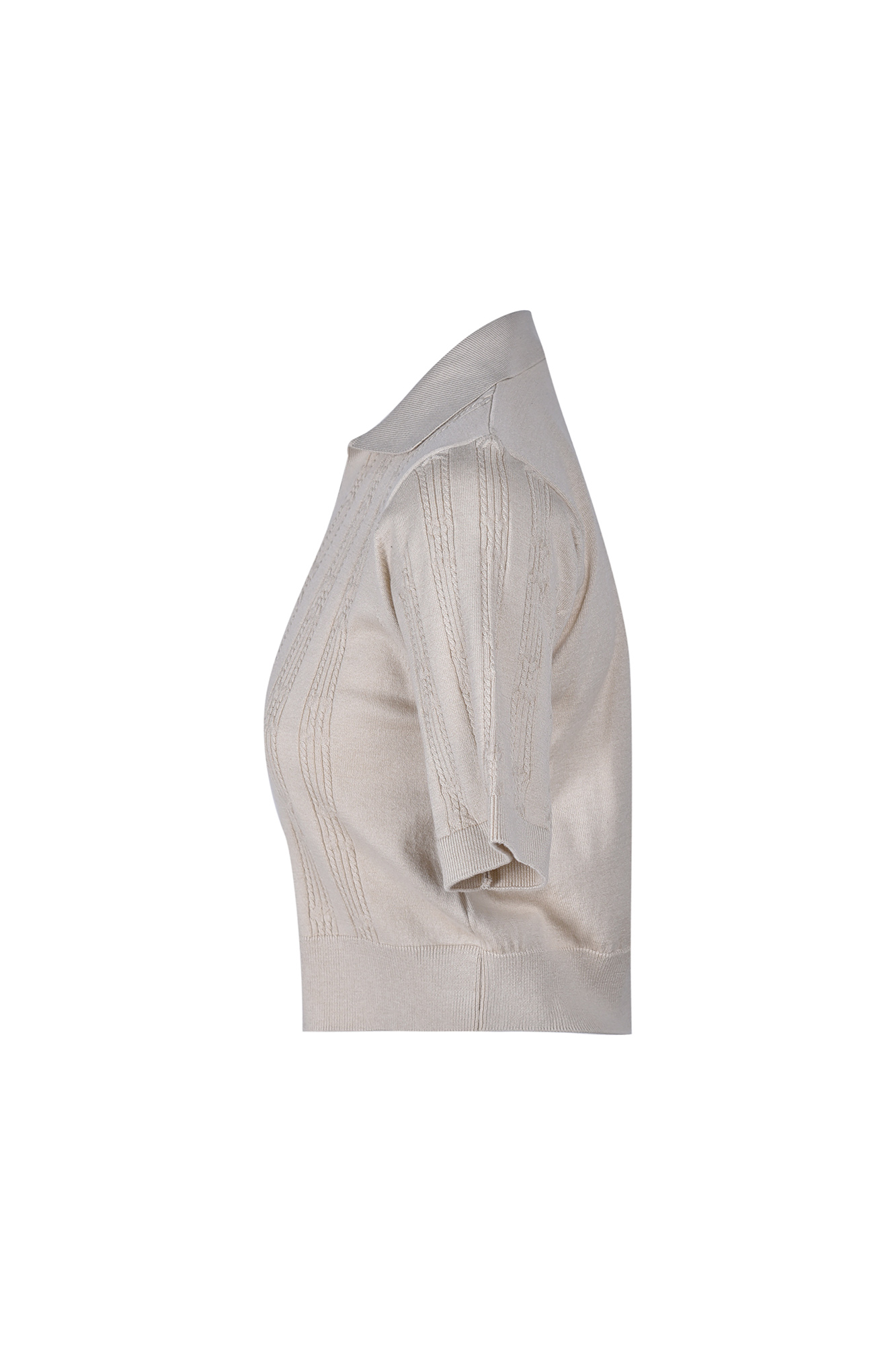 پلوشرت آستین کوتاه بافت زنانه