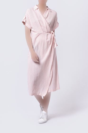 پیراهن بلند راه راه زنانه