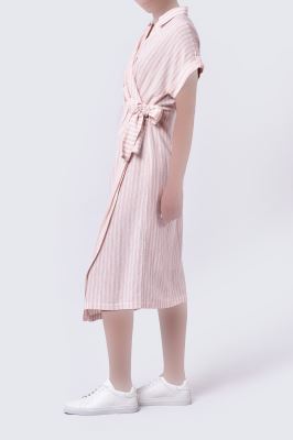 پیراهن بلند راه راه زنانه